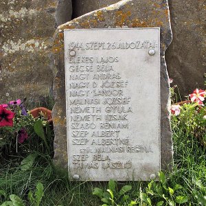 A szárazajtai vérengzés áldozatainak névsora (Forrás: Markó László)
